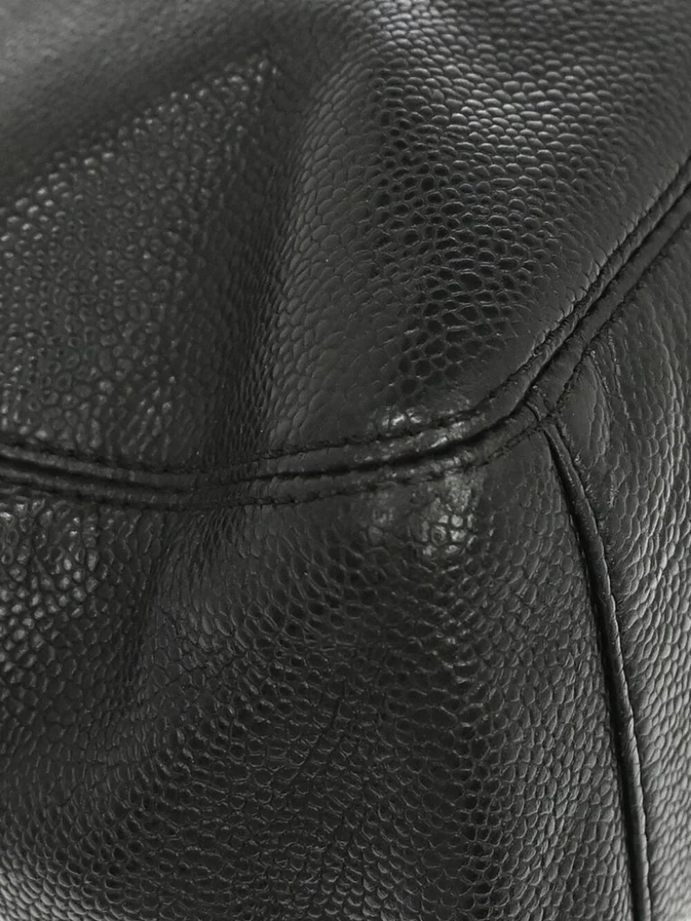 Chanel Black Calfskin Wood Handle Handbag